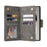 For Samsung Galaxy S26 Ultra Case Zipper Wallet Rivet Decor Leather Phone Cover with Wrist Strap - Grey - 2