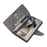 For Samsung Galaxy S26 Ultra Case Zipper Wallet Rivet Decor Leather Phone Cover with Wrist Strap - Grey - 6