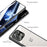 For OnePlus 15 5G Case Double-Sided Tempered Glass Metal Frame Phone Cover with Lens Protector - Black - 4