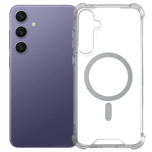 Magnetic Case For Samsung Galaxy A37 5G / A36 5G / A56 5G 1.5mm Shockproof TPU + Acrylic Phone Back Cover - Transparent - 1