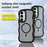 For Samsung Galaxy S26 Magnetic Case TPU + PC Phone Back Cover Skin Touch Wave Shape - Black - 2