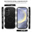 For Samsung Galaxy S26 Magnetic Case TPU + PC Phone Back Cover Skin Touch Wave Shape - Black - 7