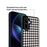 For Samsung Galaxy A57 5G Magnetic Case EYCASE Grid Series Black Edge TPU + Acrylic Cover - Black White Houndstooth - 5