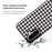 For Samsung Galaxy A37 5G Magnetic Case EYCASE Grid Series Black Edge TPU + Acrylic Cover - Black White Houndstooth - 3