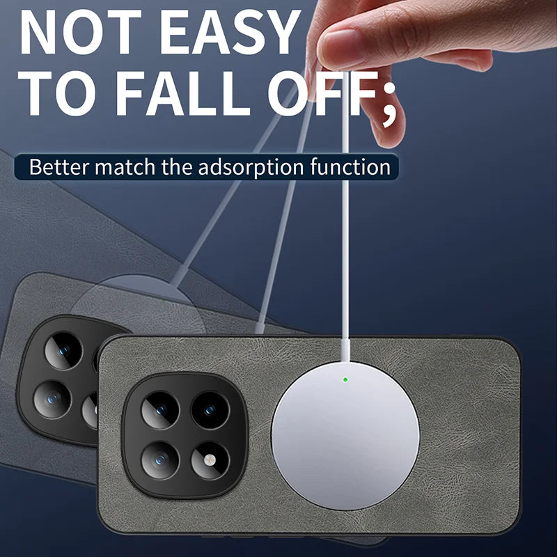 WANLONFENG For Xiaomi Redmi Note 15 4G (Global) Magnetic Case  SD Series PC TPU Phone Cover with 2Pcs Screen Film - Grey - 3