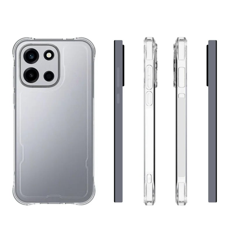 WANLONFENG For OnePlus Turbo 6 5G TPU Case  WL2 Series 2.0mm Phone Cover with 2Pcs Tempered Glass Films - Transparent - 3