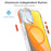 For iPhone 17 Magnetic Case Fluorescent Design TPU Acrylic Phone Back Cover with Lens Frame Kickstand - Orange - 3