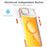 For iPhone Air Magnetic Case Fluorescent Design TPU Acrylic Phone Back Cover with Lens Frame Kickstand - White - 3