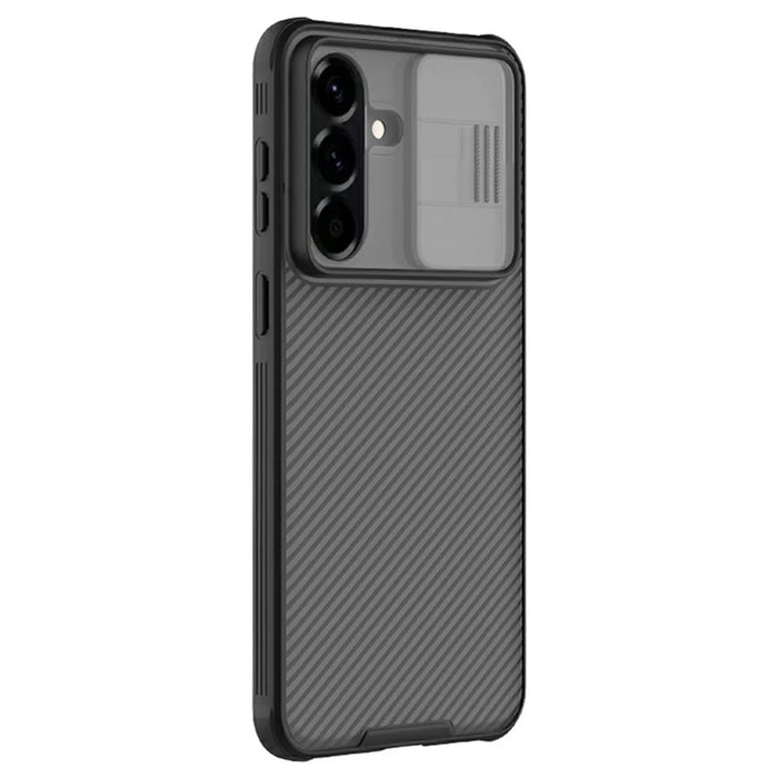 NILLKIN Camshield Pro Series For Samsung Galaxy A57 5G Case TPU + PC Phone Cover with Camera Slider - Transparent Black - 1