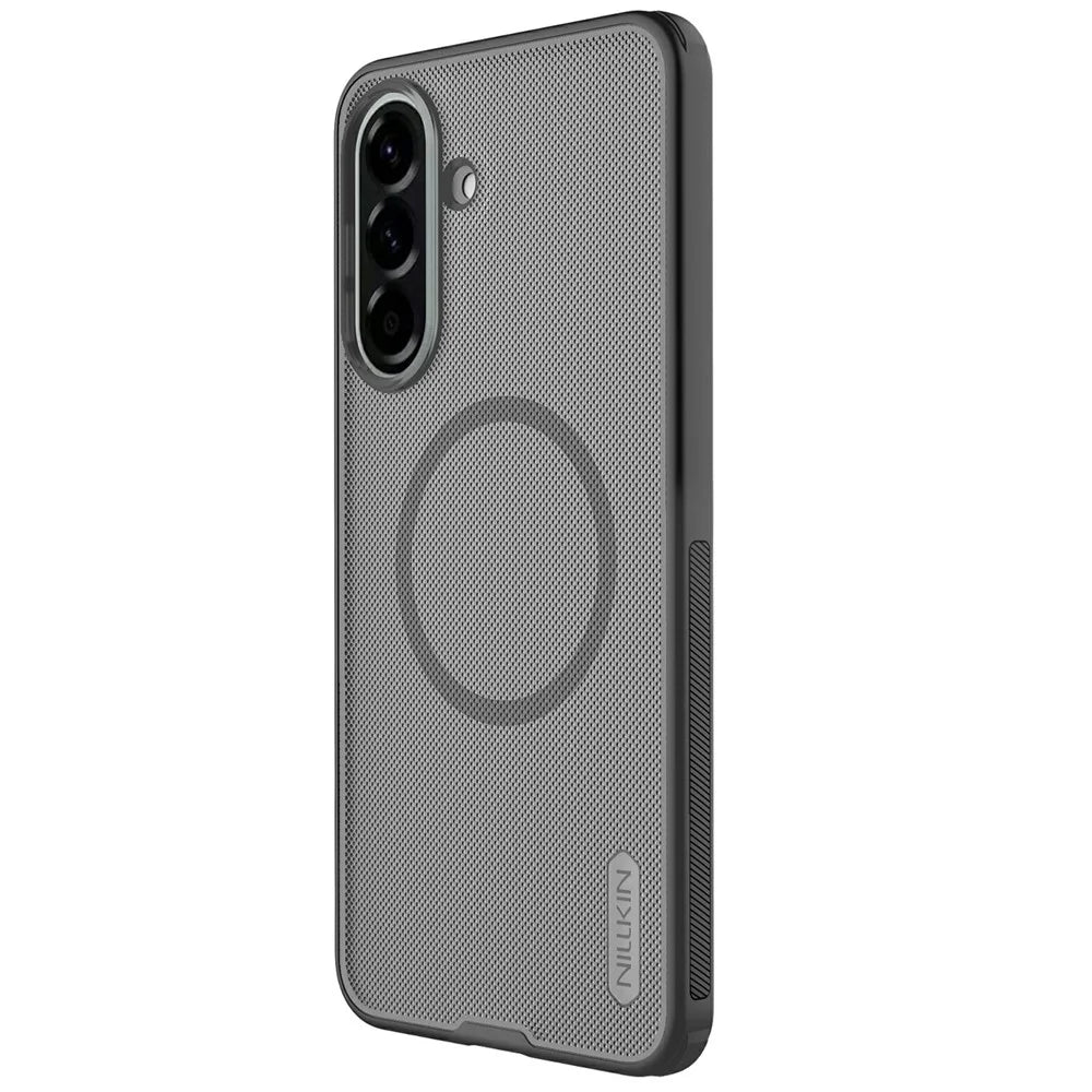 NILLKIN Super Frosted Shield Pro for Samsung Galaxy A57 5G Magnetic Case Matte PC TPU Phone Back Cover - Transparent Black - 1