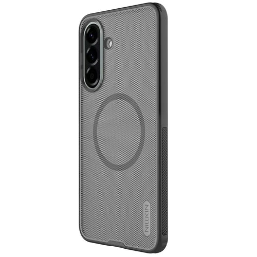 NILLKIN Super Frosted Shield Pro for Samsung Galaxy A57 5G Magnetic Case Matte PC TPU Phone Back Cover - Transparent Black - 1