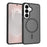 For Samsung Galaxy S26 Magnetic Case TPU Frame Acrylic Back Phone Cover Skin Touch - Black - 1