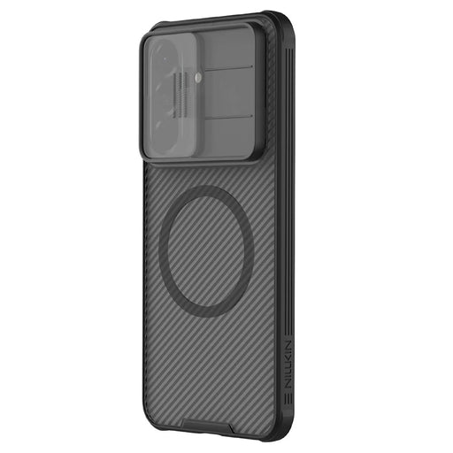 NILLKIN Camshield Pro Magnetic Series For Samsung Galaxy A57 5G Case TPU + PC Phone Cover with Camera Slider - Transparent Black - 2