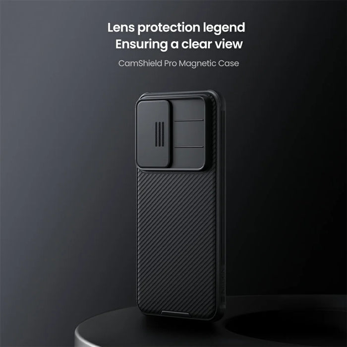 NILLKIN Camshield Pro for Samsung Galaxy A57 5G Magnetic Case TPU + PC Phone Cover with Slider Camera - Black - 6