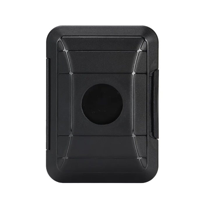 For AirTag Protective Case Phone Back Magnetic Card Holder Wallet - Black - 2