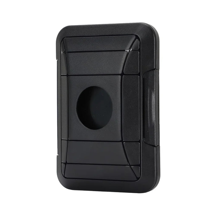 For AirTag Protective Case Phone Back Magnetic Card Holder Wallet - Black - 3