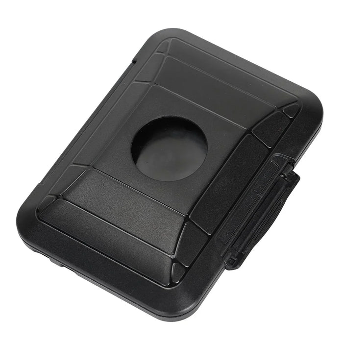 For AirTag Protective Case Phone Back Magnetic Card Holder Wallet - Black - 6