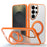 SULADA For Samsung Galaxy S26 Ultra Case Magnetic Case Anti-Fingerprints Matte TPU + PC Phone Cover with Kickstand - Orange - 1