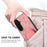 For Samsung Galaxy A57 5G Phone Case with Rotating Kickstand Stress Relief Retro Leather Back Cover - Pink - 6