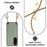 For Samsung Galaxy A57 5G Case Carbon Fiber Texture Hybrid Phone Back Cover with Adjustable Strap - Green - 6