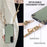 For Samsung Galaxy A57 5G Case Carbon Fiber Texture Hybrid Phone Back Cover with Adjustable Strap - Green - 7