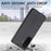 For Samsung Galaxy A57 5G Case Carbon Fiber Texture PU Leather + PC + TPU Phone Cover - Black - 5