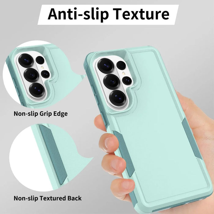 For Samsung Galaxy S26 Ultra Case 2 in 1 PC + TPU Shockproof Phone Cover - Mint Green - 6