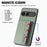 For Sony Xperia 10 VII Case RFID Blocking Carbon Fiber Leather Phone Back Cover with Card Holder - Green - 3