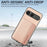 For Sony Xperia 10 VII Case RFID Blocking Carbon Fiber Leather Phone Back Cover with Card Holder - Green - 7