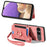 For Sony Xperia 10 VII Retro PU Leather Case Phone Cover with RFID Blocking Card Holder  /  Ring Holder - Pink - 2
