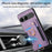 For Sony Xperia 10 VII Retro PU Leather Case Phone Cover with RFID Blocking Card Holder  /  Ring Holder - Pink - 5