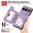 For Sony Xperia 10 VII Retro PU Leather Case Phone Cover with RFID Blocking Card Holder  /  Ring Holder - Pink - 6