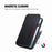 For Samsung Galaxy A37 5G Case Rhombus Imprint PU Leather Wallet Phone Cover - Black - 5