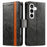 CASENEO For Samsung Galaxy A37 5G Phone Cases PU Leather Cover Stand with RFID Blocking Wallet - Black - 1
