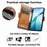 CASENEO For Samsung Galaxy A37 5G Phone Cases PU Leather Cover Stand with RFID Blocking Wallet - Black - 7