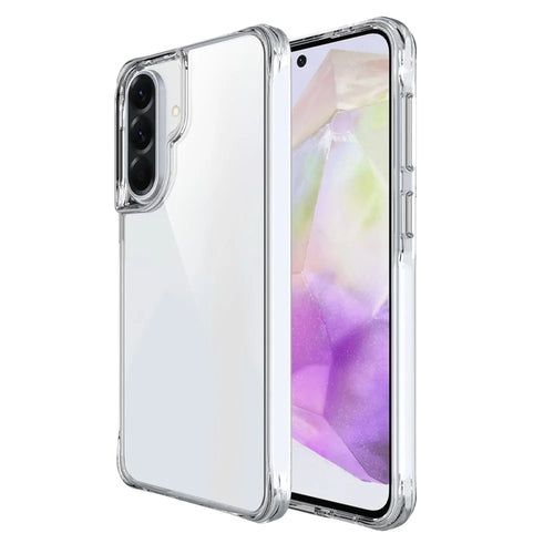 For Samsung Galaxy A57 5G Case PC + TPU Dropproof Transparent Phone Cover - Transparent - 1