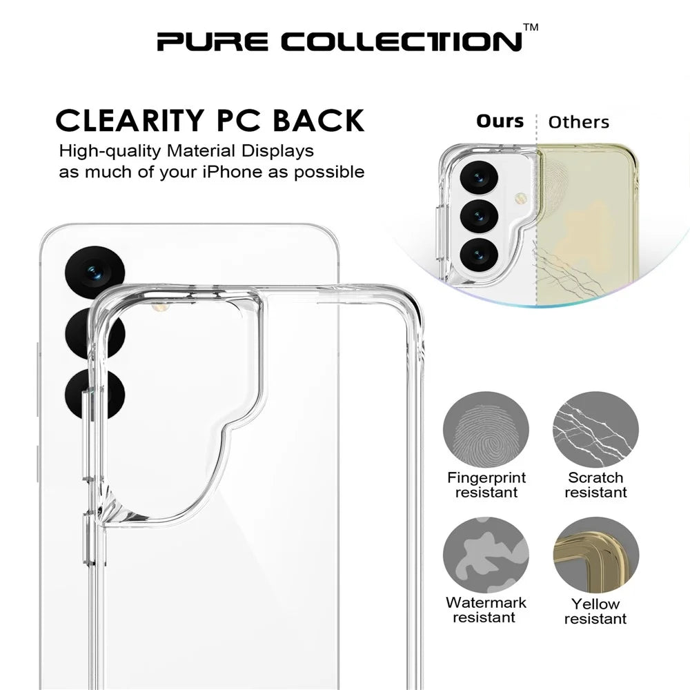 For Samsung Galaxy S26+ Case PC + TPU Dropproof Transparent Phone Cover - Transparent - 6