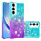 For Samsung Galaxy A37 5G / A36 5G / A56 5G TPU Case Gradient Quicksand Phone Back Cover - Sky Blue+Purple - 1