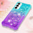 For Samsung Galaxy A37 5G / A36 5G / A56 5G TPU Case Gradient Quicksand Phone Back Cover - Sky Blue+Purple - 6