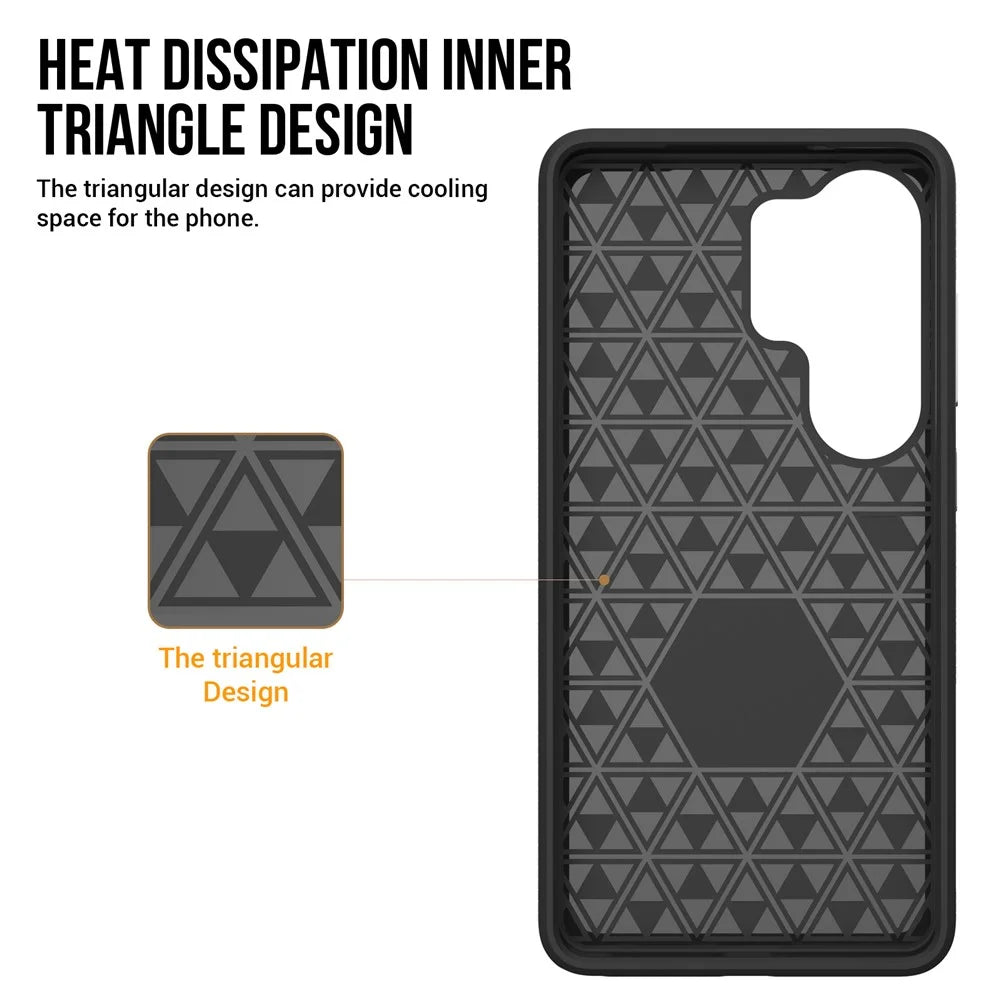 For Samsung Galaxy S26 Ultra Magnetic Case Shockproof TPU + PC Phone Cover - Red - 3