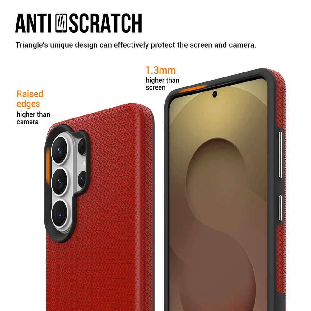 For Samsung Galaxy S26 Ultra Magnetic Case Shockproof TPU + PC Phone Cover - Red - 6