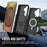 Magnetic Case For Samsung Galaxy S25  /  S24 Shockproof TPU + PC Phone Cover - Black - 2