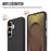 Magnetic Case For Samsung Galaxy S25  /  S24 Shockproof TPU + PC Phone Cover - Black - 6