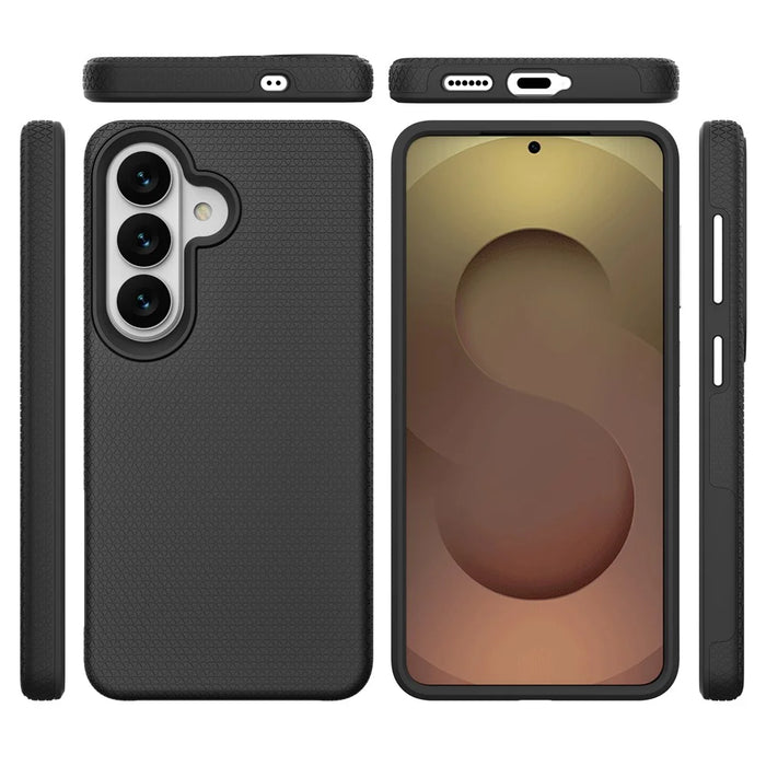 Magnetic Case For Samsung Galaxy S25  /  S24 Shockproof TPU + PC Phone Cover - Black - 7