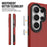 For Samsung Galaxy S25 Ultra Magnetic Case Shockproof TPU + PC Phone Cover - Red - 5