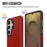 For Samsung Galaxy S25 Ultra Magnetic Case Shockproof TPU + PC Phone Cover - Red - 6