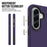For Samsung Galaxy A57 5G Magnetic Case Shockproof TPU + PC Phone Cover - Purple - 5