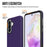 For Samsung Galaxy A57 5G Magnetic Case Shockproof TPU + PC Phone Cover - Purple - 6