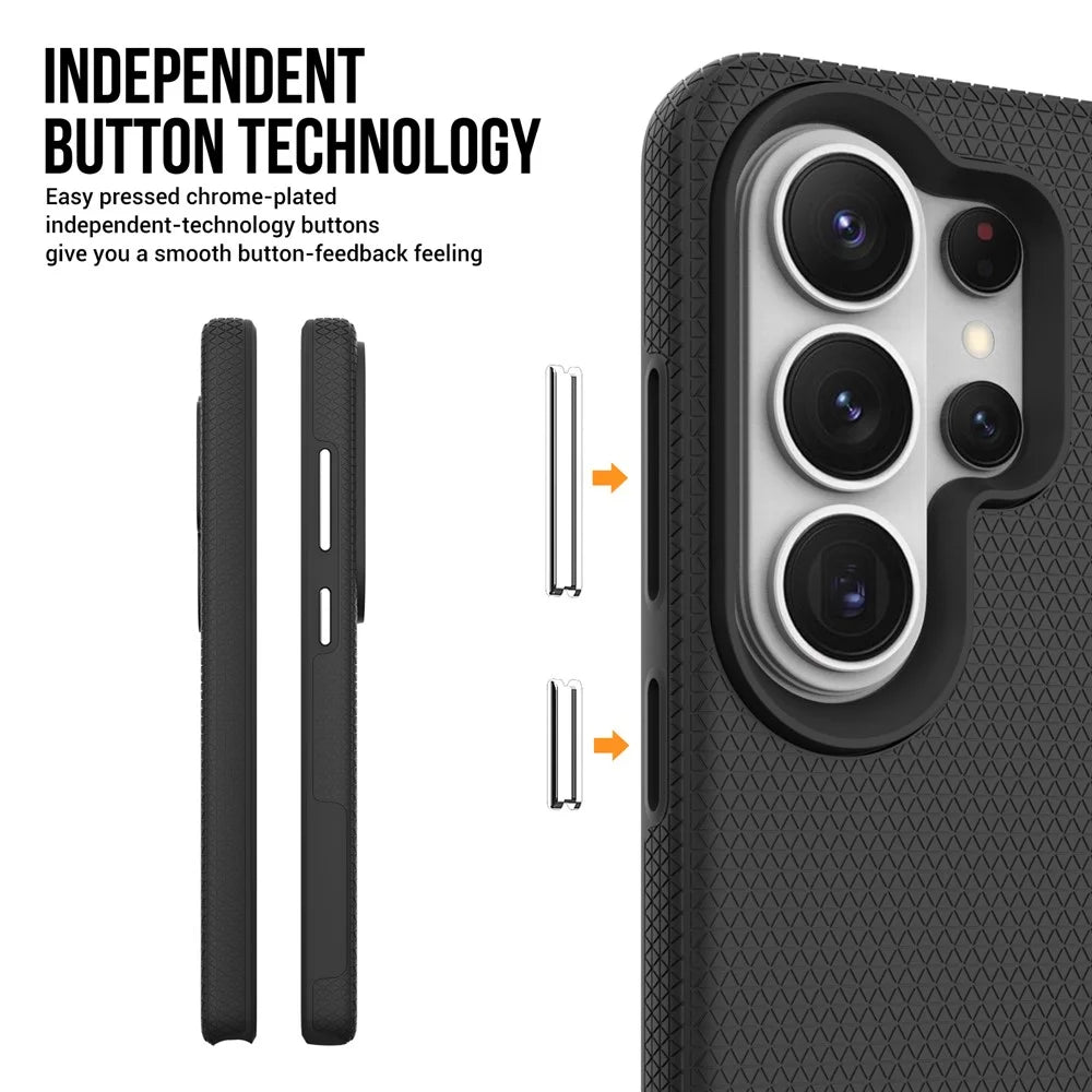 For Samsung Galaxy S26 Ultra Case TPU + PC Four Corner Anti-Drop Phone Cover - Black - 5