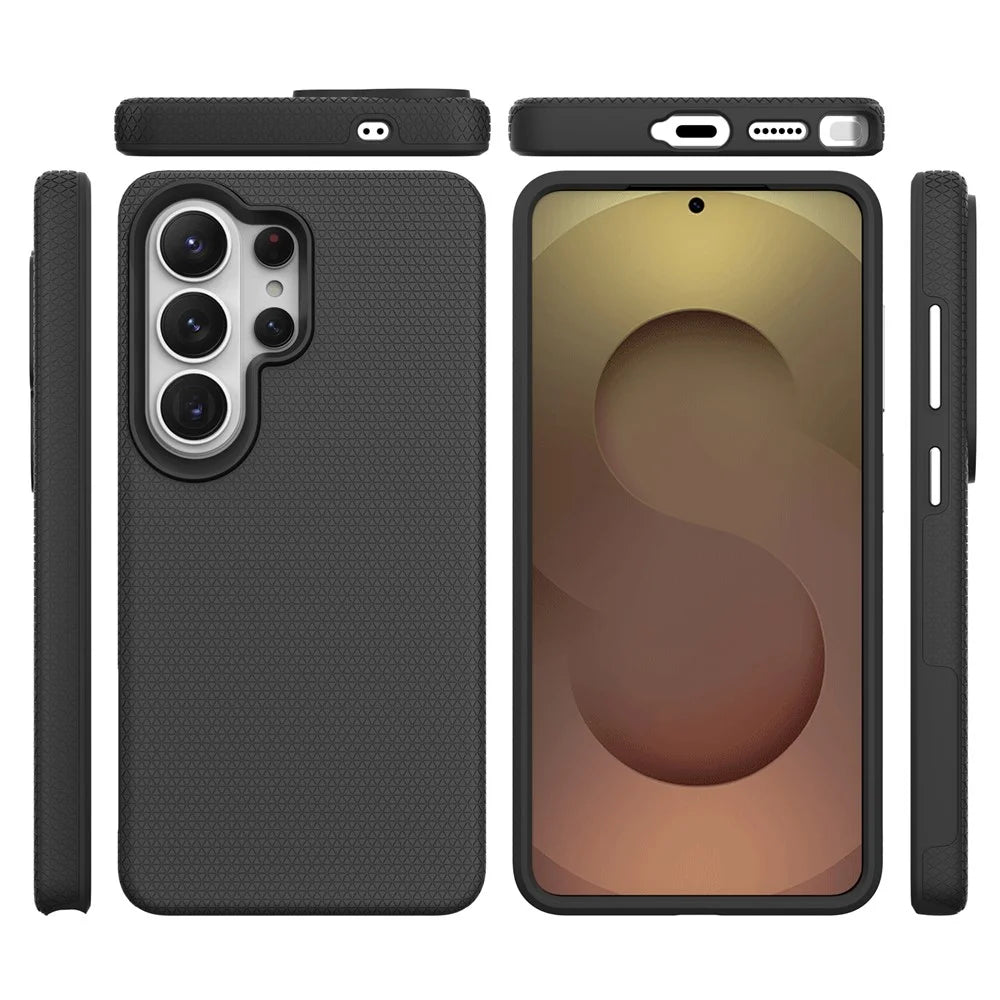 For Samsung Galaxy S26 Ultra Case TPU + PC Four Corner Anti-Drop Phone Cover - Black - 7